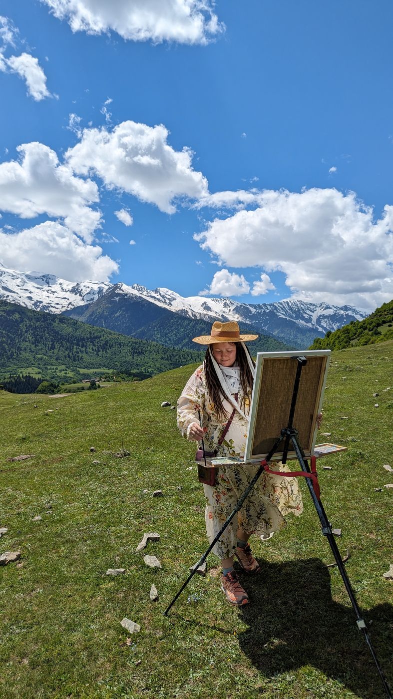 Masha Shvedova, plein air